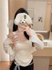 Estilo Luxúria Pura Sexy Camisola de Renda para Menina Quente Feminina Ajustada Nicho Top para Usar por Baixo com Bojos para o Verão