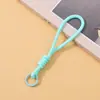 Lanyard para Teléfono Móvil Correa de Muñeca Lanyard Tejido de Nylon Accesorio para Bolso Llavero con Anillo Metálico Anti-Pérdida Cadena de Lanyard