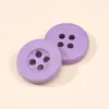Botones de Resina de Colores con Borde Ancho de Cuatro Agujeros Disponibles para Envío Inmediato Botones Redondos para Ropa de Bricolaje Botones Versátiles para Trajes Chaquetas Suéteres