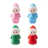 Muñecas Creativas de Cambio de Disfraz de Navidad para Micro-Paisajes, Figuras Lindas, Decoraciones DIY, Accesorios Colgantes, Mini Adornos de Resina