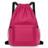 Bolsa de Treino Fitness para Natação ao Ar Livre, Cor Sólida, Mochila de Viagem Simples e Leve, Bolsa Casual Leve com Cordão para Esportes e Basquete