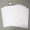 Lenço de Renda Quadrado Branco Toalha Pano para Lustrar Sapatos Jardim de Infância Quadrado Pequeno Hotel Banho Descartável Toalha Branca