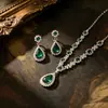 Nuevo Collar Retro Exagerado Transfronterizo Traje Mujer Lujo Cristal Accesorios Vestido Banquete Cadena Clavícula Venta Directa de Fábrica