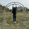 Marco de Fondo de Arco de Celosía en Forma de Corazón Decoración Arreglo Parque Estructura para Trepar Exterior Hierro Forjado Fotografía Boda Accesorios Adornos