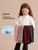 Ropa Infantil Amila 26 Invierno Nuevo Estilo Camisa Térmica de Forro Polar de Cuello Medio Alto de Una Pieza para Niñas Top Cálido Antibacteriano Infantil