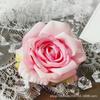 Rosas artificiales rizadas cabeza de flor ramillete flor de seda boda arreglo de flores sueltas decoración de ventana fondo pared de flores accesorios de fotografía