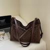 Bolsa Tote Retrô de Grande Capacidade para Mulheres 2025 Outono Nova Tendência de Alta Qualidade Mochila Transversal para o Dia a Dia para Mulheres
