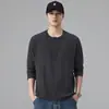Camisa base masculina autocalor com gola alta e mangas compridas, cor sólida, alta elasticidade, quente, versátil, para outono e inverno 2026