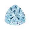 Huagang Gema Azul Mar Profundo Triángulo Gordo Zircón Piedra Nuda Triángulo Gordo Superficial Altiplano CZ Artificial Anillos de Piedra Hao