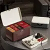 Caja de almacenamiento con protección de contraseña para objetos de valor, caja de almacenamiento de plástico para documentos privados, caja de almacenamiento con cerradura para organización del hogar y del coche