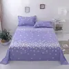 Sábana 100% Algodón Puro, Estilo Fresco Funda de Almohada de Algodón Simple para Cama Individual, Sábana de Una Pieza de Algodón Lavado, Juego de Tres Piezas para Dormitorio Estudiantil