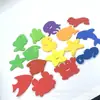 Sello de esponja eva animal marino EVA caricatura juguete de baño animal pequeño para jugar en el agua baño pegatina de baño