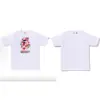 2026 Nueva Marca de Moda Bape Cabeza de Mono Peso Pesado Manga Corta Corte Holgado Unisex Camiseta para Pareja Estudiante