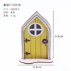 Puerta de Hada de Amazon Transfronteriza Más Vendida, Puerta de Cuento de Hadas de Madera 3D para Jardín, Decoración de Escena en Miniatura para Patio