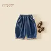 Pantalones de Otoño para Niñas 2026 Nuevo Estilo Coreano Encaje Moda Pantalones Largos para Bebés Niñas Otoño Niños Jeans de Pierna Ancha