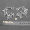 Diadema Xiuhe Fénix DIY Simétrica Conejo Lunar Flor Aleación Accesorios Abanico Redondo Abanico de Boda Decoración de Caja de Zapatos de Boda