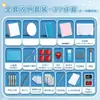 Herramientas para tallar sellos de goma DIY, Bloques de goma sándwich de colores, Material no transferible para sellos de goma de estudiante