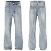 Jeans de Pierna Recta Ajuste Limpio Estilo Nuevo Marca de Moda Ambiente Retro Pantalones Holgados Adelgazantes Pierna Recta Ropa para Hombre