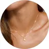 Amazon Transfronterizo Nuevo Collar de Letras de Burbuja Mini Colgante de 26 Letras Collar con Cadena de Caja Regalo Festivo