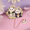 Marcapáginas creativo y lindo de panda de Sichuan, marcapáginas de dibujos animados con personalidad adorable, regalo de amor para estudiantes, papelería al por mayor