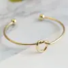 Pulsera Trenzada Nudo de Corazón Joyería Transfronteriza Europea y Americana Pulsera DIY para Mujer Pulsera Abierta de Oro Rosa Novia Nudo Retorcido Tribal