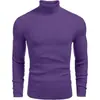 Suéter de Rayas Texturizadas para Hombre de Amazon, Tejido Cálido y Transpirable para Otoño e Invierno, Suéter de Cuello Alto Casual de Negocios