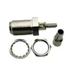Enchufe recto de latón niquelado para conectar cable RG316 comunicación RF coaxial conector F-C-KY-1.5