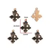 Accesorios para Joyería de Aleación con Goteo de Aceite DIY Colgantes de Mariposa Oscura Murciélago Pendientes Pendientes Pulsera Colgante W508