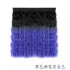 Peluca sombrero cabello rizado seda de alta temperatura permanente de maíz color degradado peluca pieza de peluca desmontable moda peluca sombrero degradado