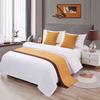 Toalha de cabeceira de cama de hotel Bandeira de cama lateral Moderna de alta qualidade Almofada de cabeceira de cama de hotel simples Estilo europeu Capa de cama de luxo leve
