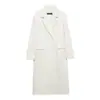 Comércio Exterior Transfronteiriço Roupas Femininas Outono e Inverno 2025 Novo Estilo Europeu e Americano Elegante Casaco de Lã de Comprimento Médio 9231756