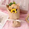 Presente de Aniversário Dia dos Namorados mini 7 Rosas Tamanho Polegar Sabonete Flores Preservadas Gipsofila Flores Secas Atacado Transfronteiriço