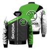 Invierno Europeo y Americano para hombre Nueva Moda Urbana Fitness Deportes Uniforme de Béisbol Aviador Digital 3D Chaqueta con logo de coche para hombre