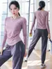 Top fitness feminino de manga longa para o verão, com sensação de segunda pele, secagem rápida, modelador, respirável, para yoga, adequado para corrida e treino, camiseta esportiva justa