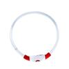 Collar impermeable para mascotas collar de tubo redondo luminoso de cuerpo completo collar luminoso transparente LED para perro luminoso recargable para mascotas