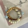 2024 Pulsera de Cuentas Retro Estilo Chino Explosivo Diseño de Nicho Sentido Avanzado Nueva Joyería de Pulsera Antigua Estilo Chino