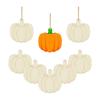 Venda imperdível transfronteiriça de abóbora de Halloween Chip de madeira decorativo DIY Graffiti Abóbora de madeira Festival de fantasma Layout de cena decorativa