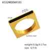 Anillo Rectangular Negro con Goteo de Aceite, Acero Inoxidable, Moda Personalizada, Estilo Transfronterizo, Anillo para Dedo Índice, Anillo Minimalista de Nicho para Dedo del Pie, Anillo de Junta
