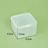 5.5 Caja de Plástico de Alta Transparencia Caja de Almacenamiento Cuadrada con Tapa Caja de Muestras Caja para Cuentas Pequeñas Caja para Piezas Caja para Tornillos