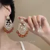 Brincos de Franja Étnicos Encantadores Castle Peak Temperamento Retro Corte Bohemia Sense de Alto Padrão Brincos Personalizados