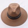 Sombrero de verano para hombre, sombrero de playa de ala grande, sombrero de paja, sombrero de copa, sombrero para el sol, sombrero de pesca al por mayor