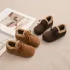 Zapatos de Algodón Estilo Británico Retro para Niñas 2026 Otoño/Invierno Nuevas Llegadas Zapatos Cómodos de Suela Suave para Niños Zapatos Forrados de Felpa para Niños Medianos y Grandes
