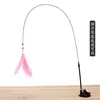 Caña de juguete para gatos con plumas, juguete autoentretenido y duradero para gatitos, juguete para mascotas, accesorios para mascotas