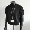 Camisa Polo de Punto de Manga Corta para Hombre con Cuello Camisero, Textura Hueca, Estilo Old Money, Seda de Hielo, Verano, Venta al por Mayor de Fábrica Transfronteriza
