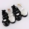 Moda Diaria 2025 con Dulces Faldas Nuevas, Zapatos de Cuero Estilo Soft Girl, Versátiles y Lindos Zapatos Mary Jane de Suela Gruesa Lolita