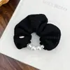Faixa de Cabelo de Tricô Elegante Coreana 2025 Nova, Faixa de Cabelo de Pérola de Alto Padrão, Corda de Cabelo Acessórios de Cabelo Atacado