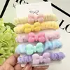 Año Nuevo Trenzado marrón Rojo Color Cuerda Niña Boutique Infantil Anillo de Pelo de Hada Bola Elástica Alta Accesorios para el Cabello