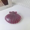 Nicho design emijay shell garra simples flash fino diamante grampo de cabelo doce legal menina quente updo tubarão clipe acessórios para o cabelo