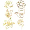 Broche de Raposa Pequena Oca Dourado Acessório de Pino para Blazer Feminino de Alta Qualidade Moda de Celebridade da Internet Coreana Joia Mágica para Afinar a Cintura
