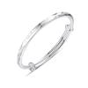 Yilu você pulseira de prata feminina prata esterlina jovem 9999 pulseira de prata pura sólida lettering presente de aniversário para namorada